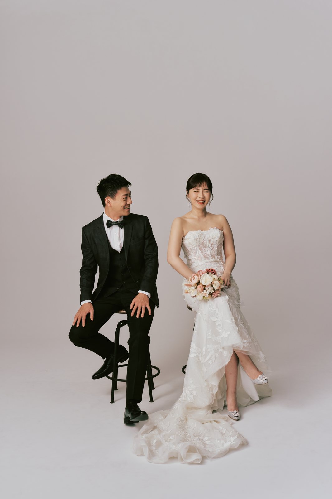 Wilson與Ashley棚拍合照，作為Dress Code底圖